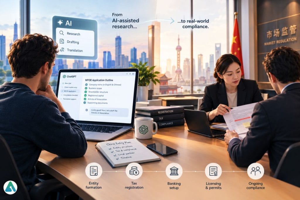 AI China market entry
