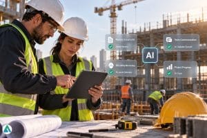 AI construction site communication