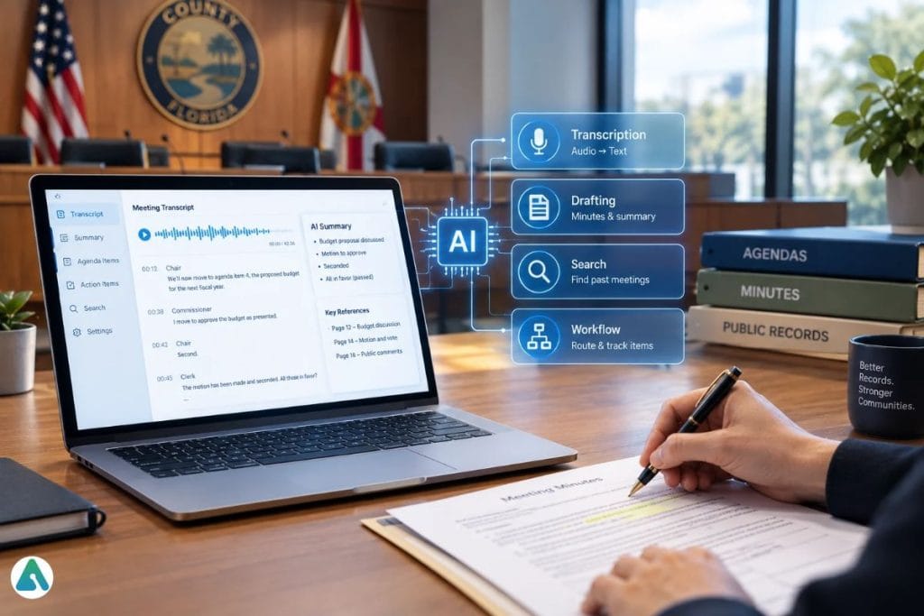 AI in county meeting minutes