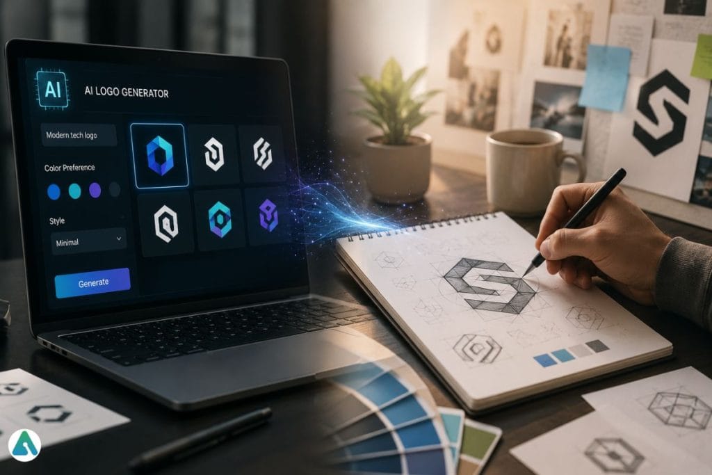 AI logo design
