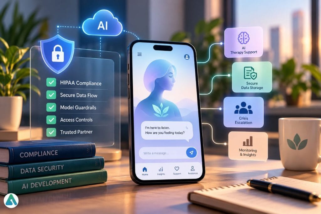 AI mental health app development