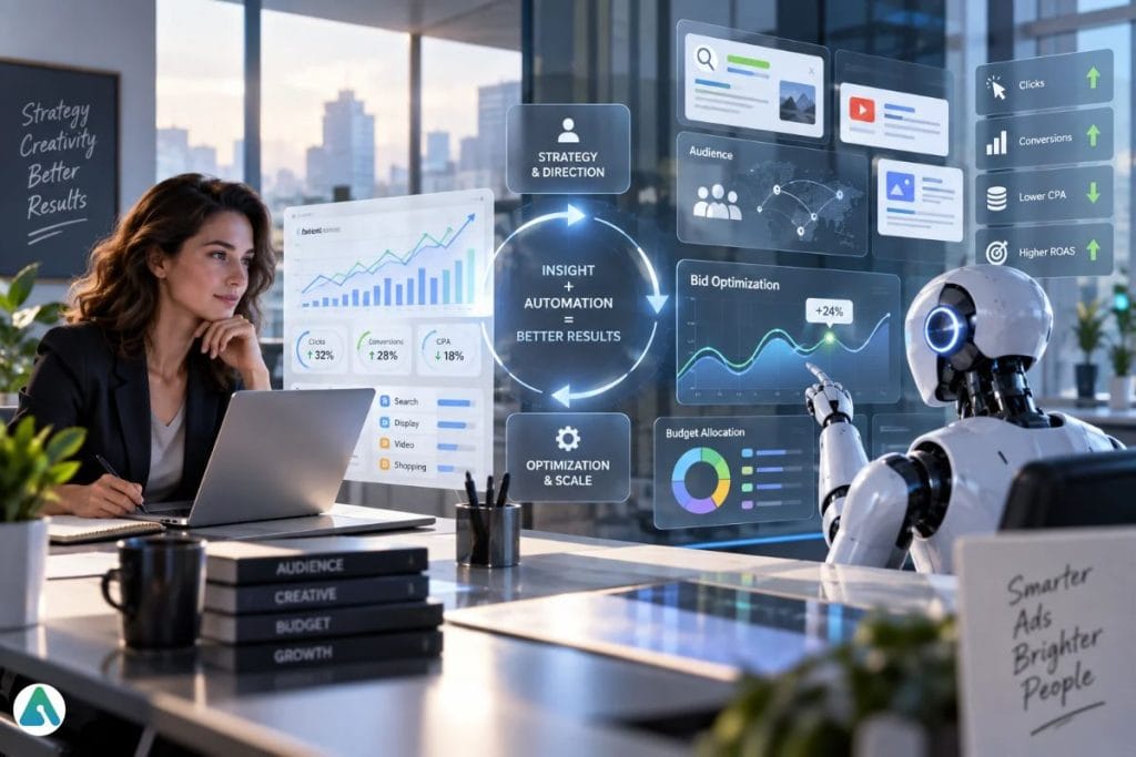 AI vs human PPC management