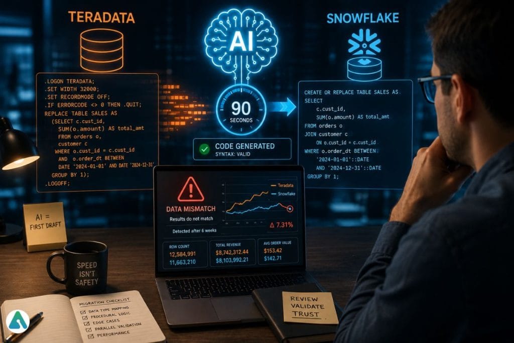 Teradata to Snowflake SQL migration