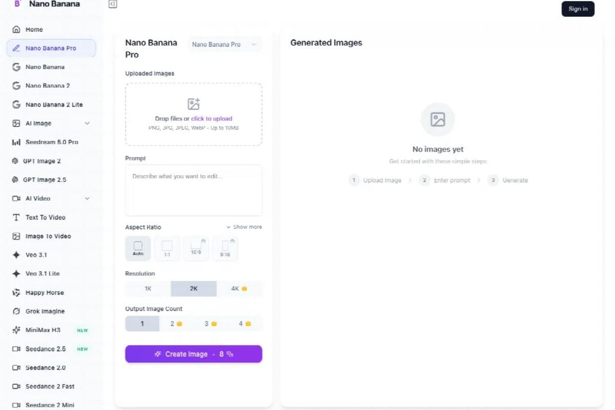 generate images with nano banana pro