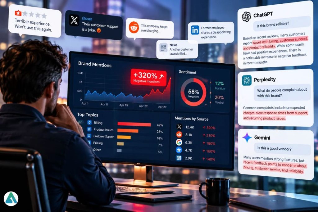 AI brand reputation monitoring