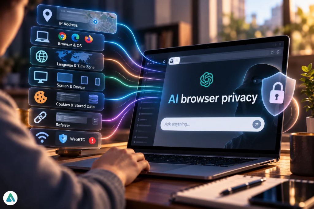 AI browser privacy