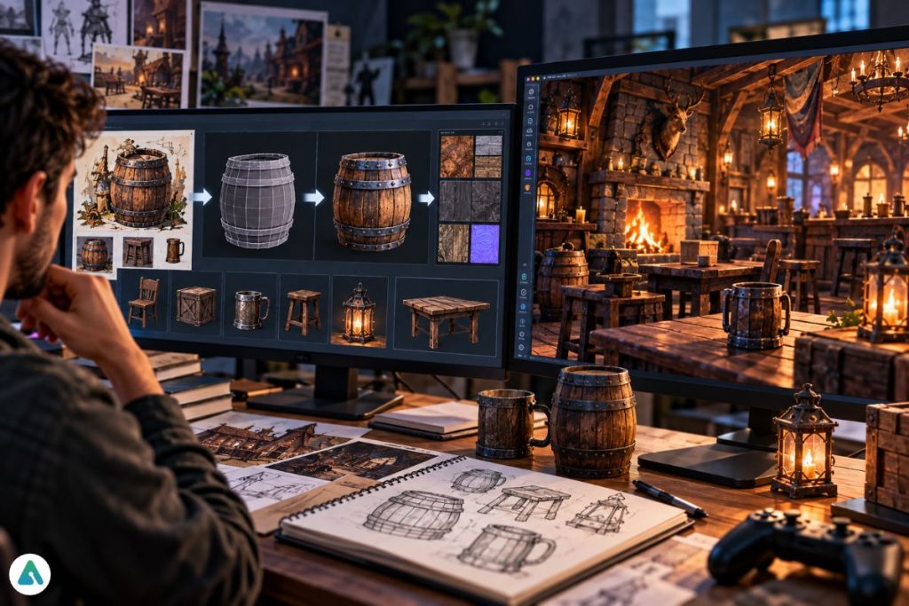 AI game asset creation