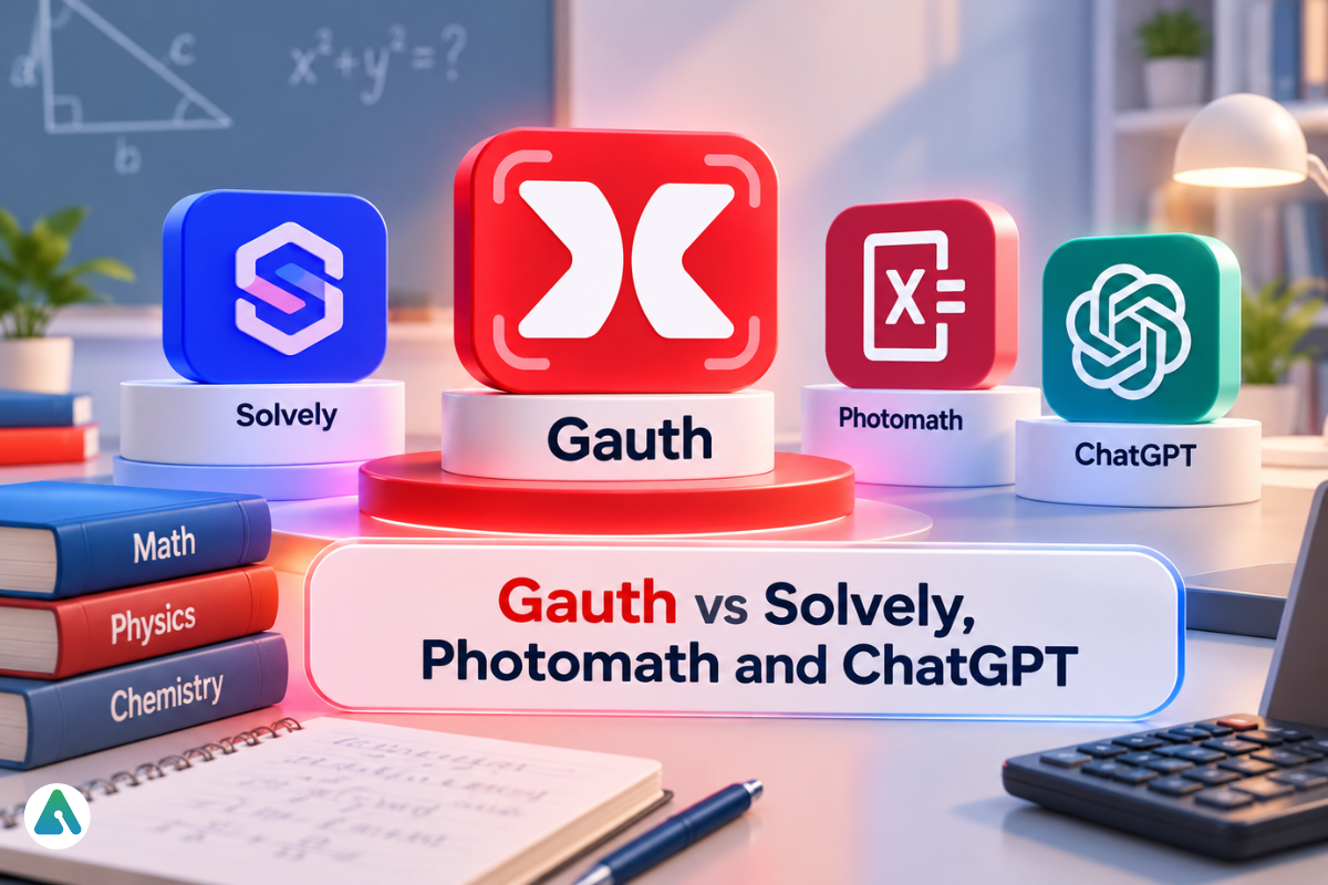 Gauth vs Solvely Photomath and ChatGPT
