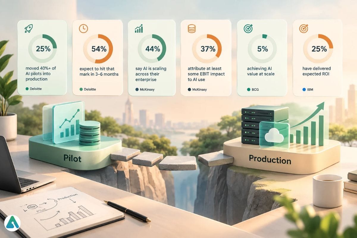 Numbers Behind the Gap Between Pilot and Production