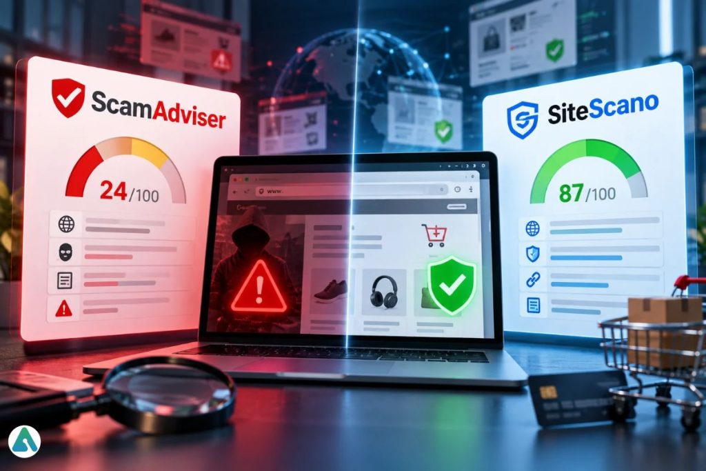 ScamAdviser vs SiteScano