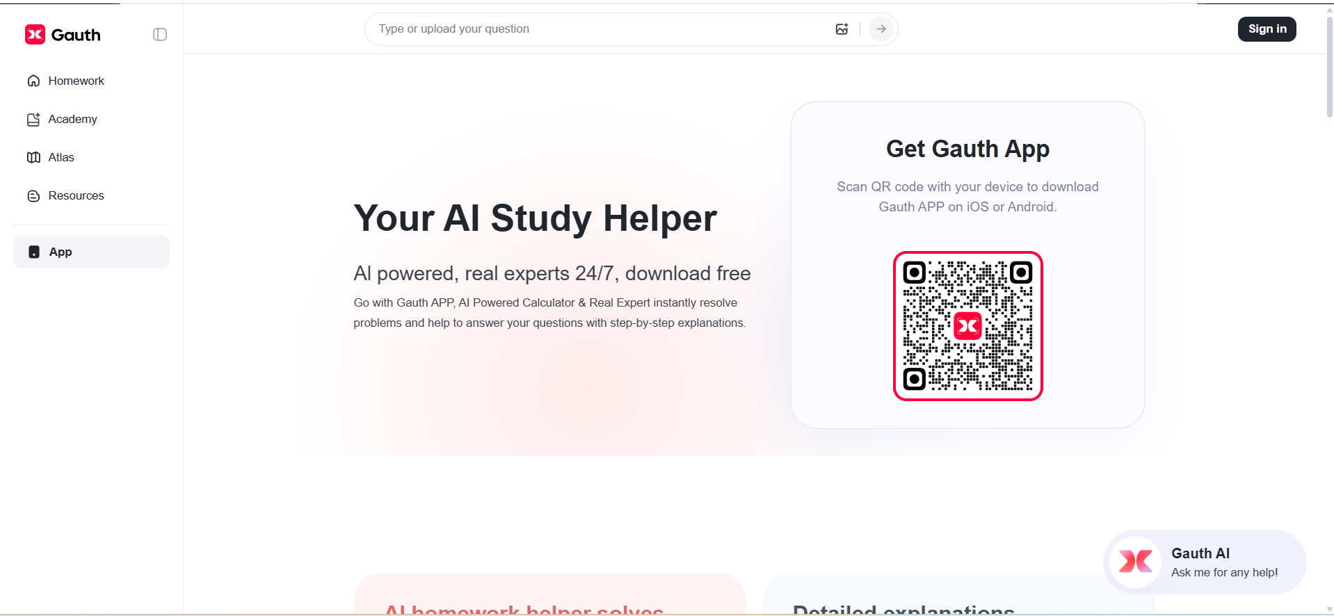GauthAI app