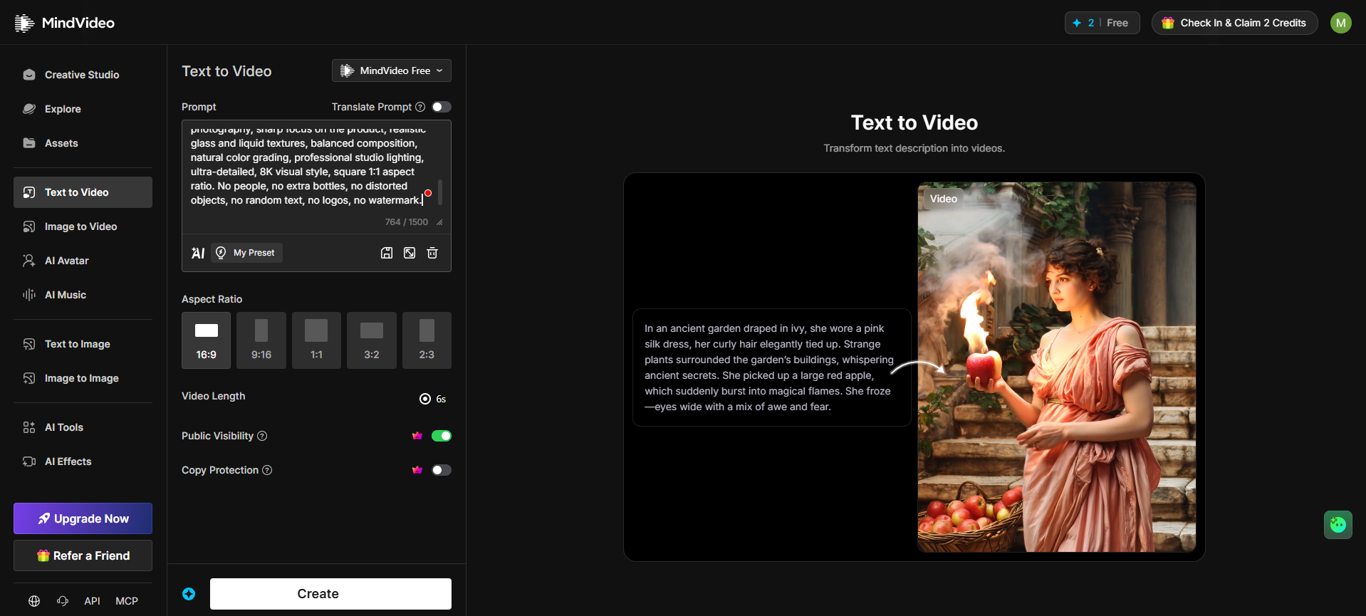 video AI Text to video