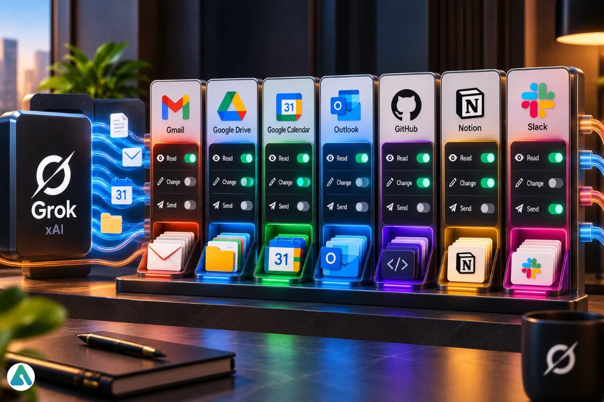 What Can Grok Read, Change or Send in Each App