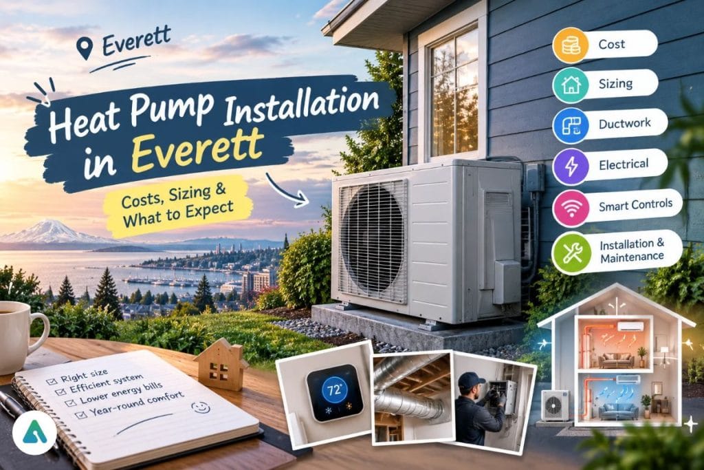 heat pump installation Everett