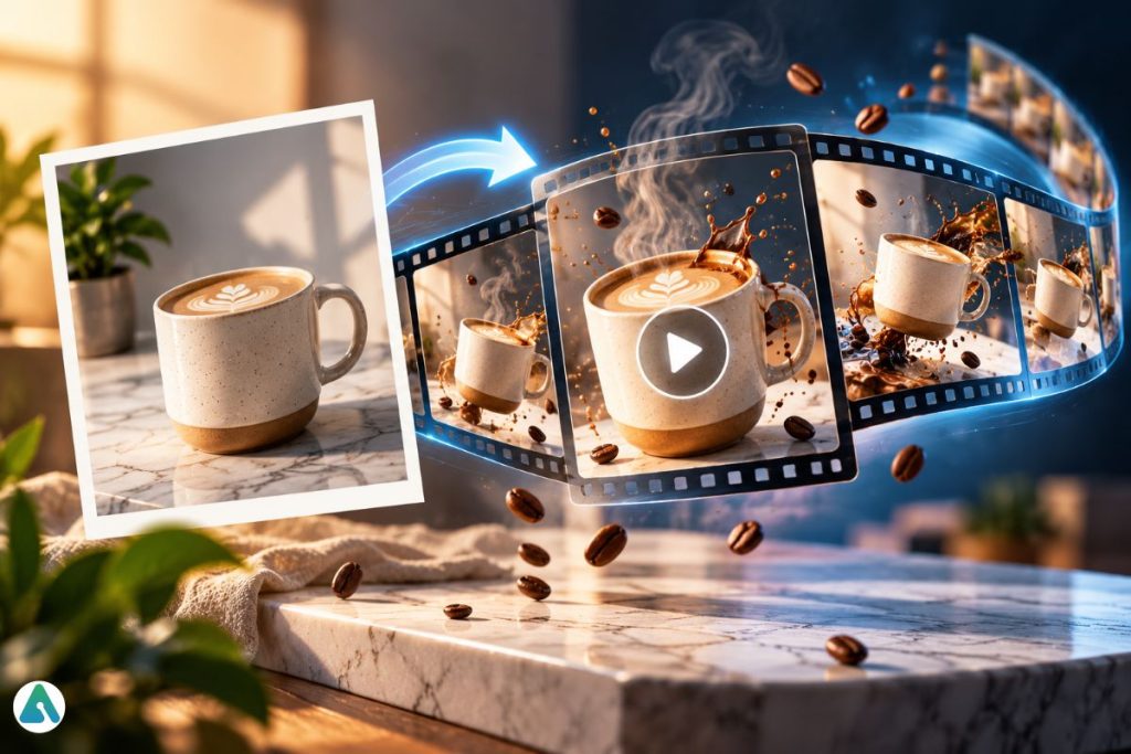how to turn a photo into a video with AI