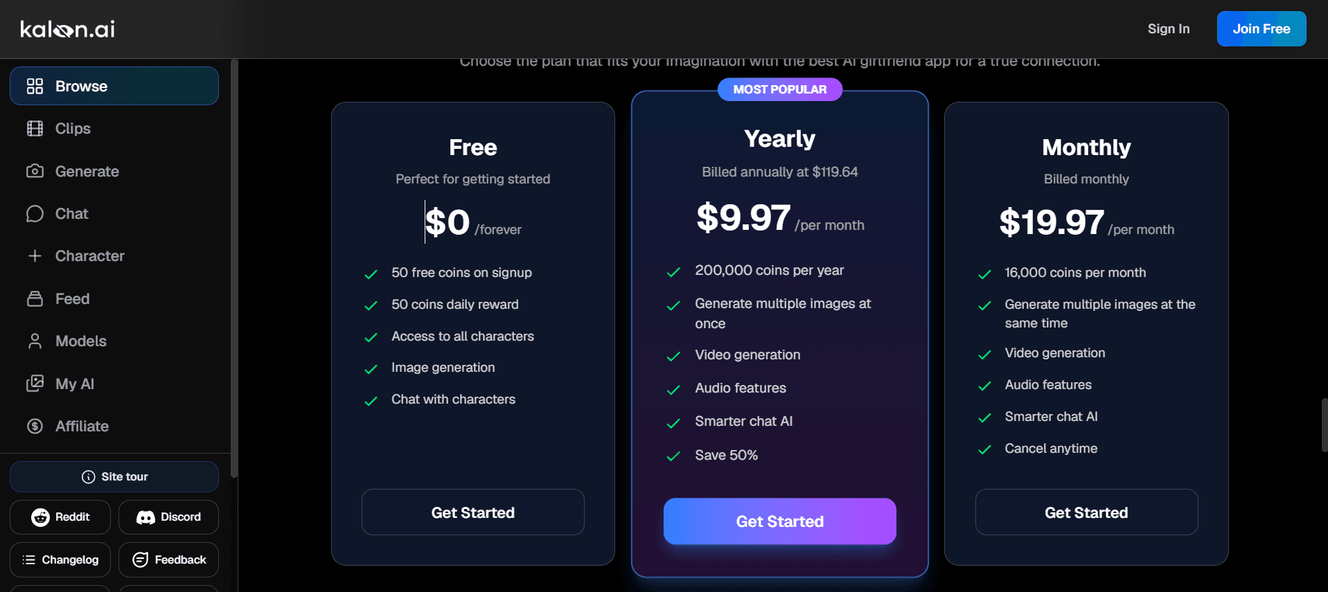kalonai pricing